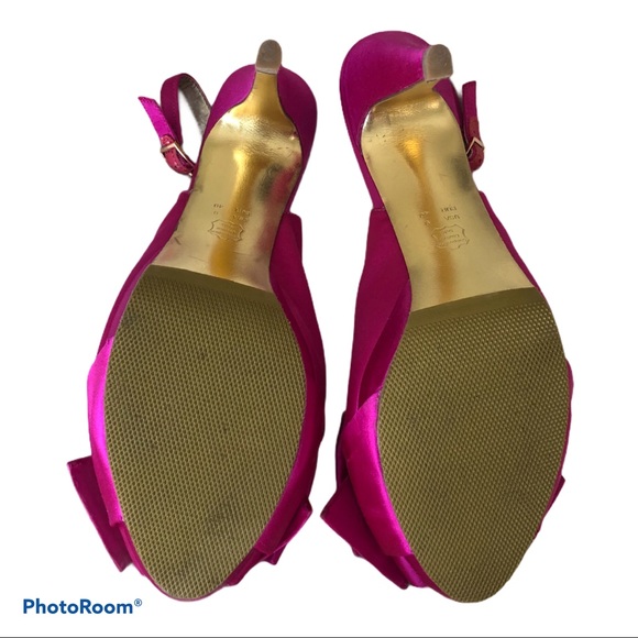 SACHA LONDON PEEP-TOE SLINGBACK HEELS - Picture 3 of 3